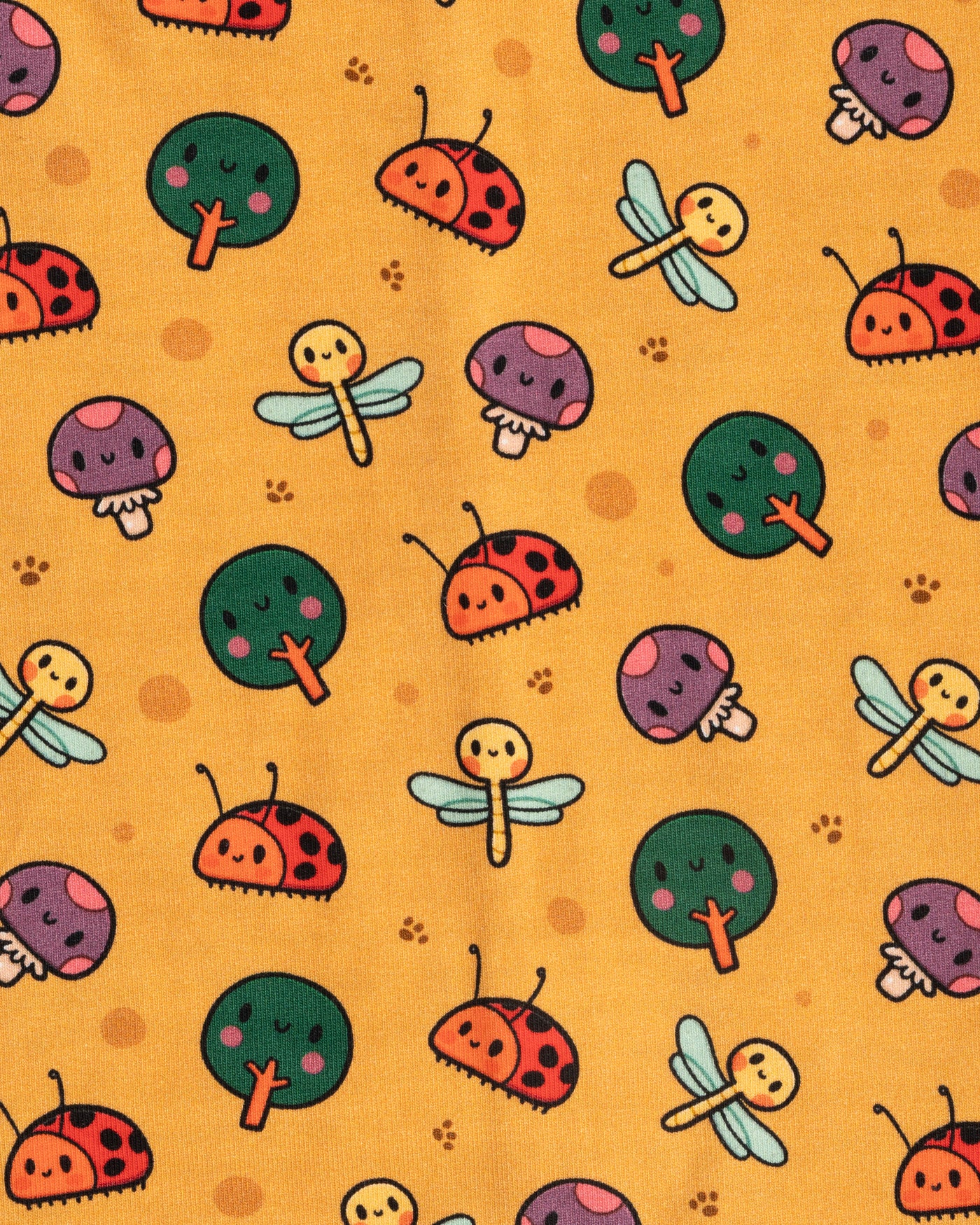 Organic Cotton Tubular Scarf - Woods Prints