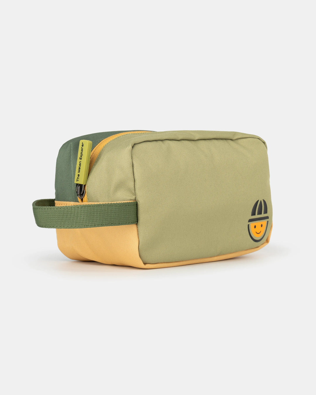Green and orange recycled polyester MAJU toiletry bag – The Melon Explorer