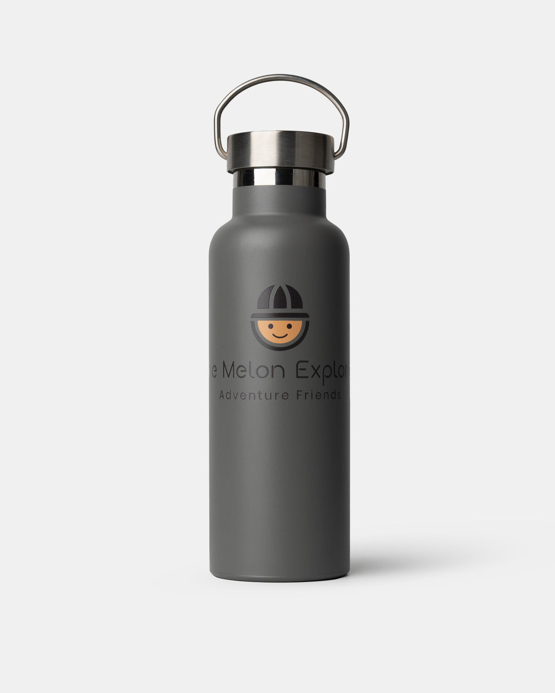 Thermo bottle in stainless steel BPA free in grey adventure friends - The Melon Explorer